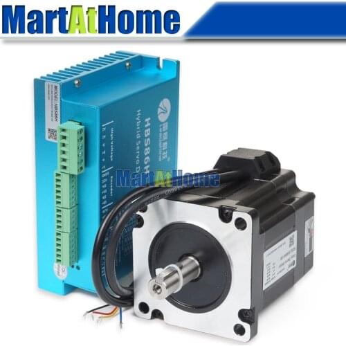 Leadshine 300W Hybrid CNC Servo Drives Set - HBS86H Drive + 86HS40-EC Motor 566 oz-in (4.0 Nm) #SM585 @SD