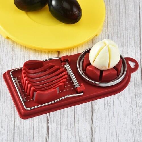 Multifunctional Egg Cutter Stainless Steel Egg Slicer Cutter Cutter Mold Flower Shape Meat Cutter Kitchen Gadgets