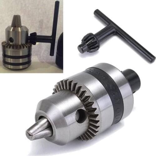 New 1.5-10mm Electric Drill Chuck with 5mm Steel Shaft Mount B12 Inner Hole Drill Chuck Adapter