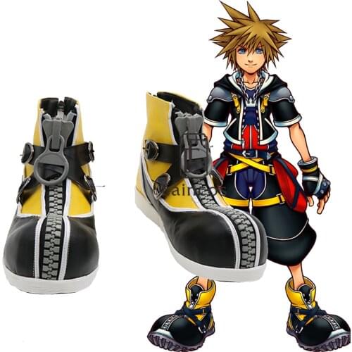 Kingdom Hearts 2 Sora Cosplay Shoes Halloween Party Fancy Boots Custom-made