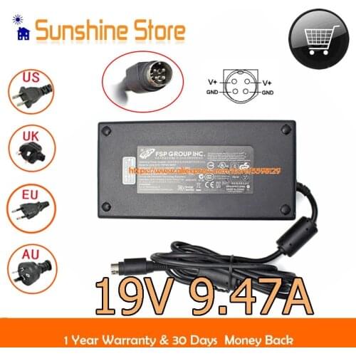 Genuine 180W 19V 9.47A FSP180 FSP180-ABAN1 Adapter For CLEVO X511 P150 Laptop Adapter 9NA1800700 SPARKLE POWER FSP180-ABAN1