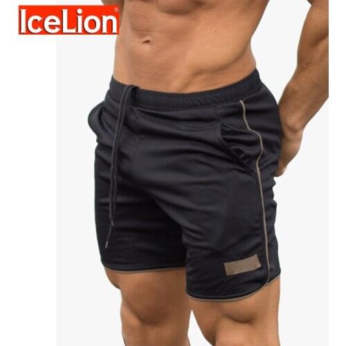 Leelion 2021 Summer Mens Shorts Fitness Bodybuilding Fashion Casual Jogger Workout Crossfit Short Pants Men Solid Sweatpants