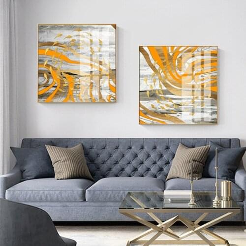 Modern Minimalist Triptych Abstract Square Painting Geometric Art Decoration Painting Sofa Background Wall Canvas Painting