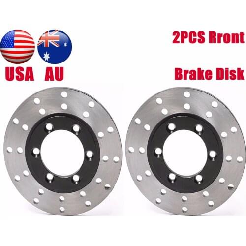 Front Rear Drilled DISC BRAKE ROTOR Ceramic Pads 125cc 110cc ATV QUAD 130mm US