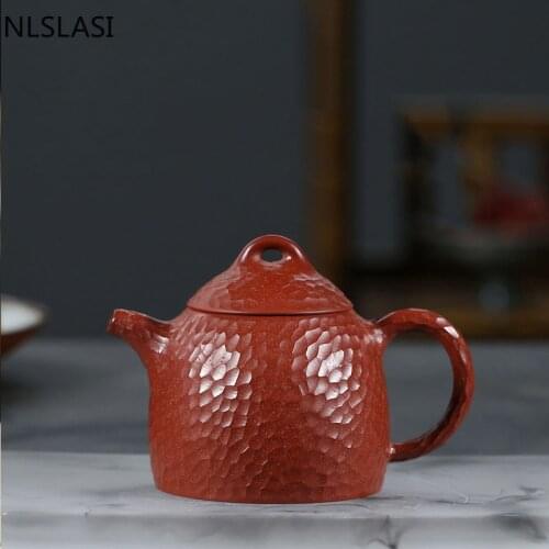 Yixing Classic Filter Tea Pots Purple Clay Teapot Raw Ore Dahongpao Beauty Kettle Customized Boutique Tea Set Friend Gift 225ml