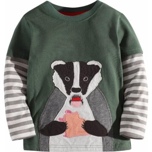 3-12 years boy t shirts long sleeve for children baby boy casual cartoon striped brand fashion boy t shirt boys Tops & Tees