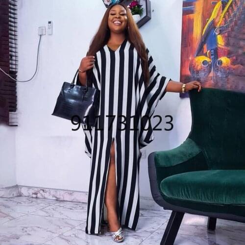 L-4XL Plus Size Boubou Africain Femme African Print Dashiki Clothes Women Dress Batwing Sleeve Ankara Dresses Girl Party Dress