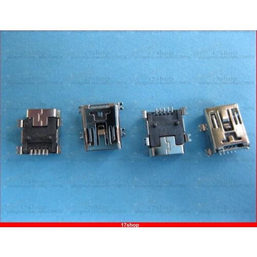 10 pcs Mini USB Connector 5Pin Female Socket SMT 180 Degree