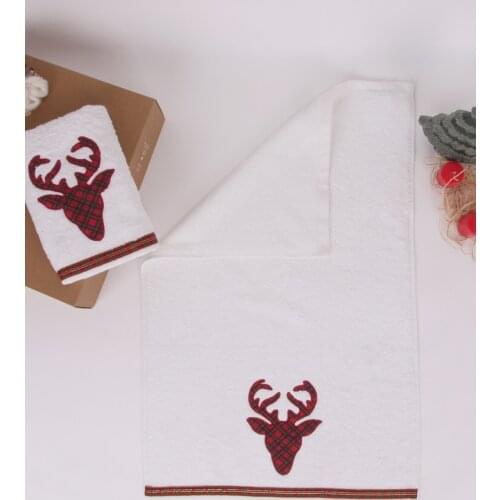 % 100 Cotton 50x70 cm Hand Face Towel Set 2 Pieces