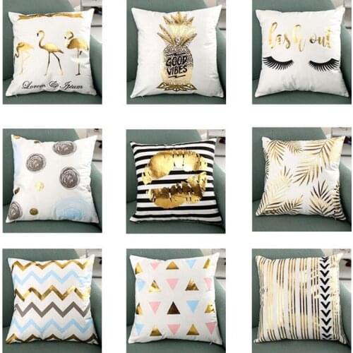 2021 New Hot Fashion 9 Styles Polyester Pillows 45x45cm seat back cushions bedding pillowcase Throw Sofa Car Cushion Home Décor