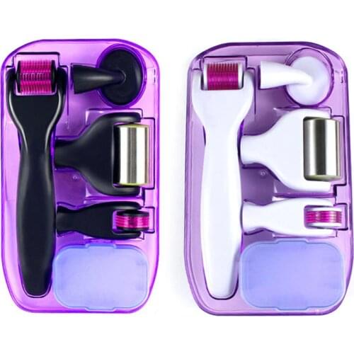 DRS 6 in 1 Micro-needle Roller Medical Therapy Skin Care Tool Titanium Mezoroller Dermaroller for skin care/Hair Loss Treatment