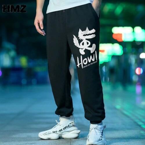 HMZ Mens Joggers Casual Pants Cotton Fitness Men Sportswear Tracksuit Bottoms Sweatpants Trousers Black Gyms Jogger Track Pants