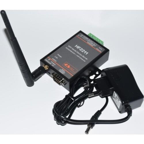 HF2211 Serial to WiFi RS232/RS485/RS422 to WiFi/Ethernet Converter Module for Industrial Automation Data Transmission