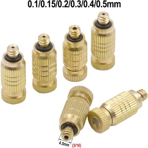 New High Pressure High Quality Atomizing Misting Nozzle 3/16" Spray Injector Atomization Head Mister Mist Spraying System Nozzle