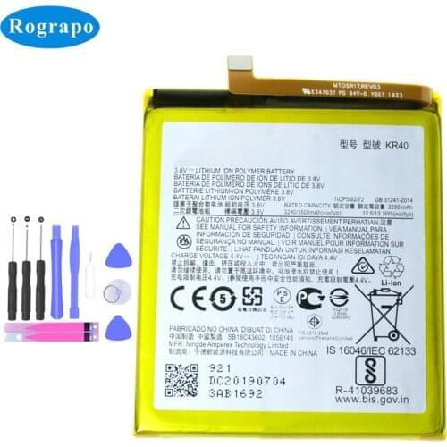 New 3500mAh KR40 Mobile Phone Battery for Motorola Moto One Action XT2013-1 / One Vision XT1970-1