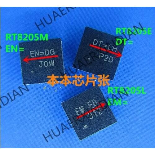 New RT8205MGQW EN= RT8205LGQW EM= RT8205EGQW DT= QFN high quality