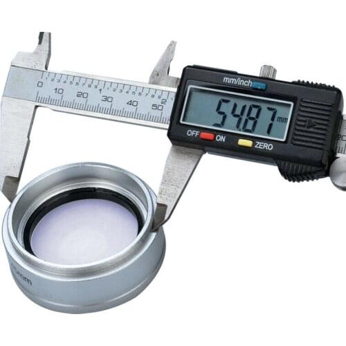 Optical Glass Wide Angle 2x Stereo Microscope Auxiliary Objective Lens Working Distance 45mm Coated Antireflection Film