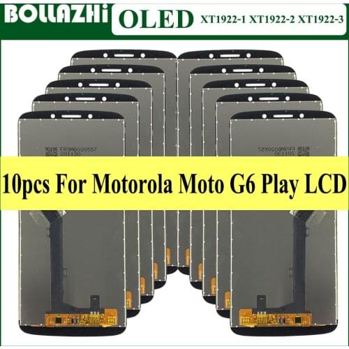 Wholesale 10 Piece/lot LCD 5.7" OLED Display For Motorola Moto G6 Play LCD Display Touch Screen For Moto XT1922 Mobile Phone LCD