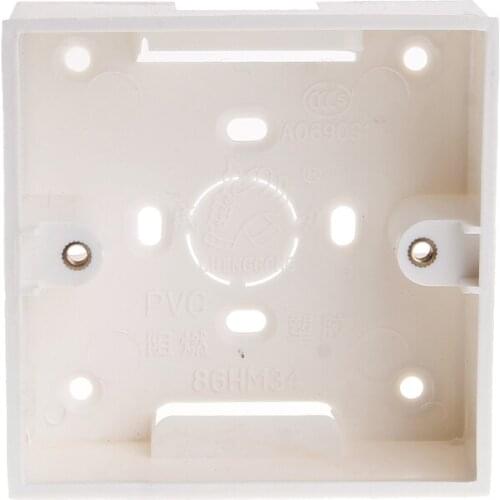 86X86 PVC Junction Box Wall Mount Cassette For Switch Socket Base