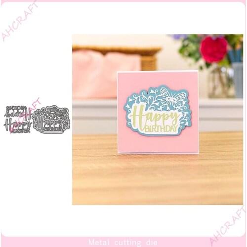 Words Frame Metal Cutting Dies for DIY Scrapbooking Photo Album Decorative Embossing PaperCard Crafts Die2021