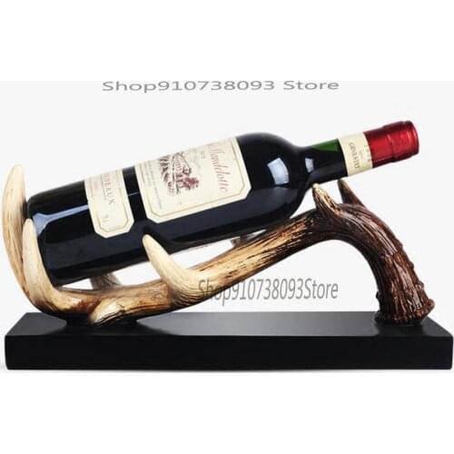 Modern Simple Red Wine Rack North European Antler Decoration Family Interior Wine Cabinet Decoration Creative Model Room Decorat