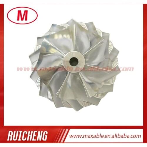T88 69.67/95.00 mm 7+7blades high performance turbocharger billet/milling/aluminum 2618 compressor wheel forT88-34D/49188-02700