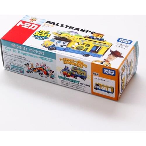 Tomica Disney Motors PALS TRANPO Toy Story 4 Police Woody Transporter Truck Metal Diecast Toy Car New