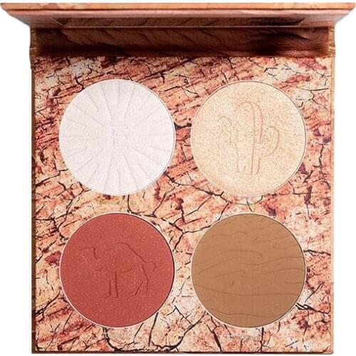 TT Loreal Highlight Contour Compact Blush Shadow Three-in-One Body Side Nose Shadow Three-Dimensional Face Slimming Pearlescent