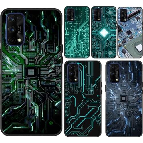 The Integrated Circuit Board For Realme 8 Pro 6 7 GT Neo C3 C11 C15 C21 Phone Case For OnePlus 8 Pro 9 Pro Nord 8T 7T