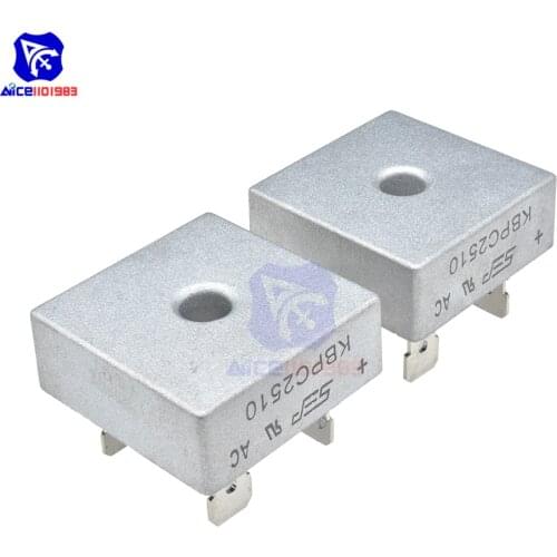 10PCS/Lot Bridge Rectifier Diode KBPC2510 25A 1000V Single Phase Bridge Rectifier Original Integrated Circuit
