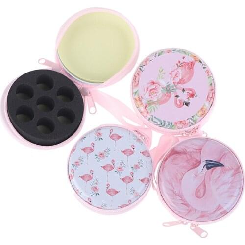 1PC Essential Oil Case Bag Holder 7 Bottles Essential Oil Box Travel Portable Carrying Holder Nail Polish Storage Bag Wholesale