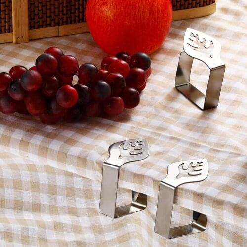 10Pcs Metal Leaf Shape Tablecloth Clamps Hotel Dining Table Cover Holder Clips Tablecloth Clips Clip tablecloth Non-slip Holder