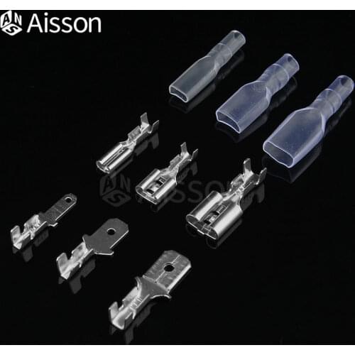 10pcs/Lot 2.8mm 4.8mm 6.3mm The Insulating Insert Spring Male Female Terminal Of The Plug With Transparent Cover