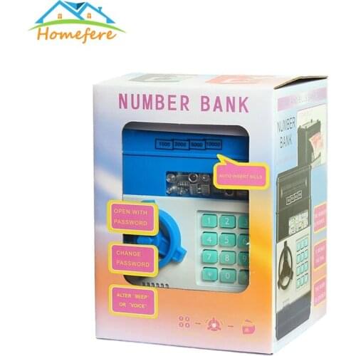11 Types Electronic Password Money Box Cash Coins Saving Box Bank Safe Box Automatic Deposit Banknote Kids Christmas Gifts