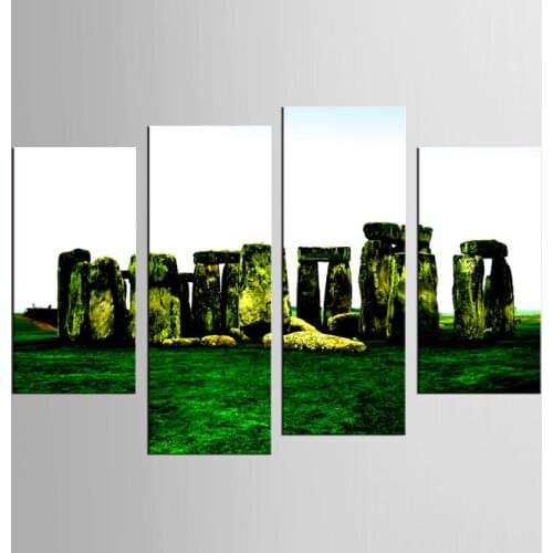 4 Pieces/set Beautiful Meadow Landscape Wall Art For Wall Decor Home Decoration Picture Paint on Canvas Painting Unframed