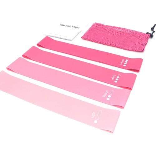 4pcs Yoga Crossfit Resistance Bands Rubber Training Pull Rope For Sports Pilates Expander Fitness Gum Gym Workout Equipment