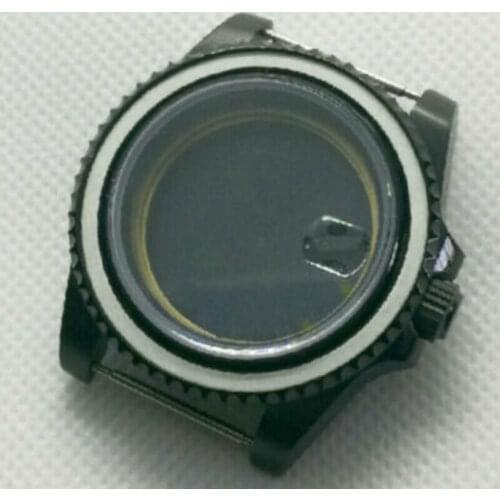 40mm Sapphire PVD Watch Case Fit ETA 2836 DG2813 3804 Miyota 8215 Movement