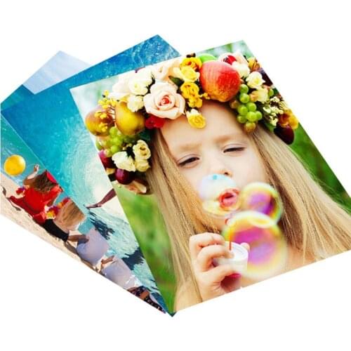 A4*50 Sheets) Inkjet Glossy Photo Paper Double Side Waterproof Photographic paper for printer Premium Photo Printer Paper