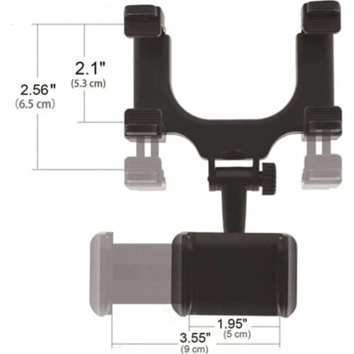 Car Phone Holder Rearview Mirror Mount Stand GPS Smartphone Stand Universal Rearview Mirror Mount Holder