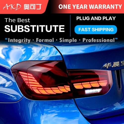 Car Goods Tail Light For BMW 3 series F30 F35 318i 320i 330i 340i M4 GTS Type Taillights Rear Lamp LED Signal Parking Lights