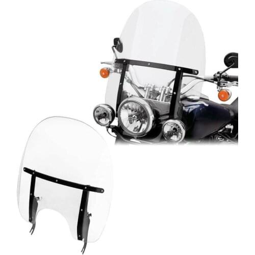 Motorcycle QUICK DETACH Clear Windshield Screen For Harley Softail FLST FLSTC Heritage Softail FLSTF