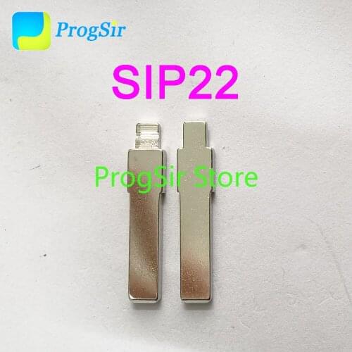 SIP22 Key Shell Cupronickel Uncut Blank Blade Fit VVDI Remote KD Control 157# 10pcs/kit