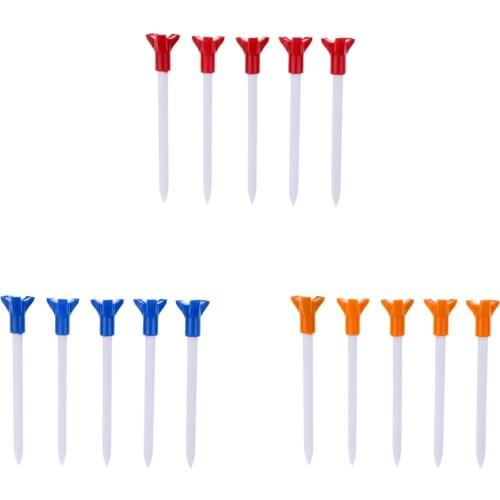 Eco-Friendly & Durable Plastic Fly Golf Tees 83mm/3.3inch - Set of 5