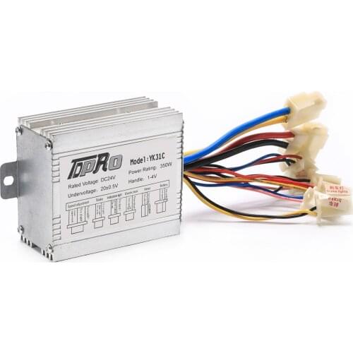Aluminum alloy 350W 24V Electric Bicycle brushed motor controller On For Electric DC Motor Scooter E-bike Controller Box Parts