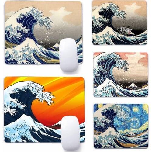 The Great Wave Off Kanagawa Mouse Pad Deskpad Gaming Writing Desk Mat Keyboard Mats For Office Home Computer Mousepad