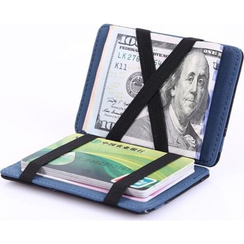 Creative Magic Wallet Card Case Matte Leather Credit Card Holder Card Holder