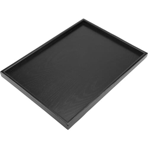 Kung Fu Tea Serving Tray 5 Sizes Black Rectangular Wooden Tea Tray Green Tea Board Puer Tea Trays Storage Tea Accessories