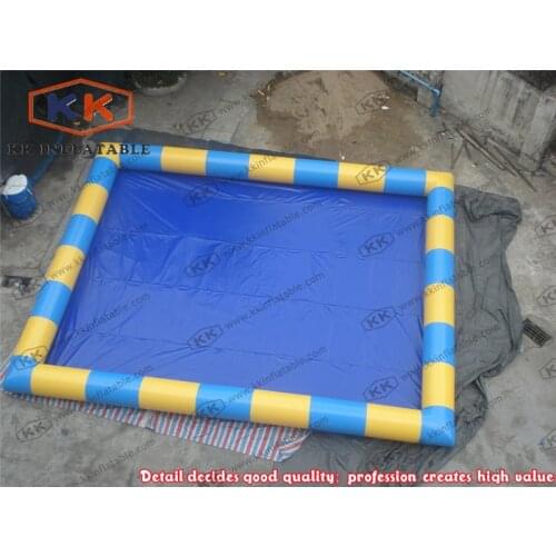 Square Inflatable Water Swimming Pool For Kids Bumper Boat