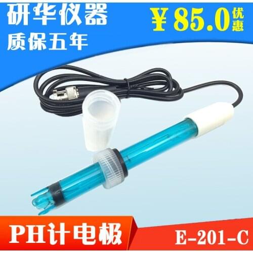 Laboratory pH electrode E-201 pH electrode pH sensor BNC plug laboratory ORP electrode