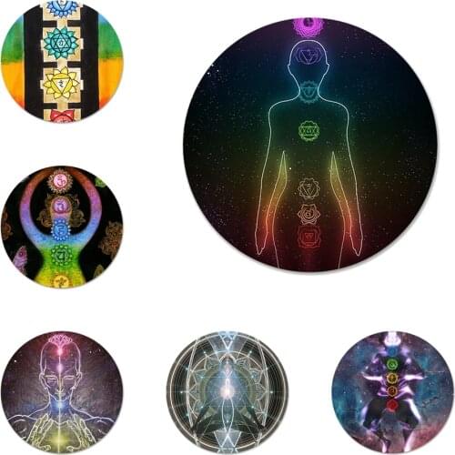 The mandala chakra Insist yoga Icons Pins Badge Decoration Brooches Metal Badges For Backpack Decoration
